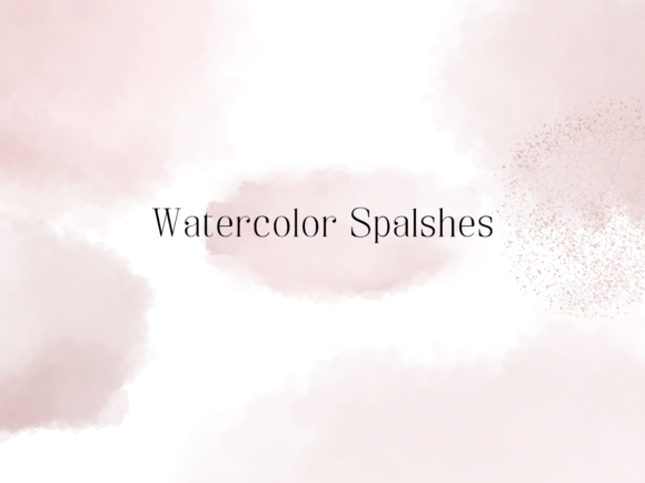 Blush Watercolor Splashes: A Soft, Artistic Touch for Local Branding and Packaging