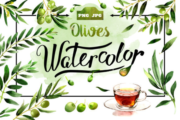 Olives Watercolor PNG Clipart Review