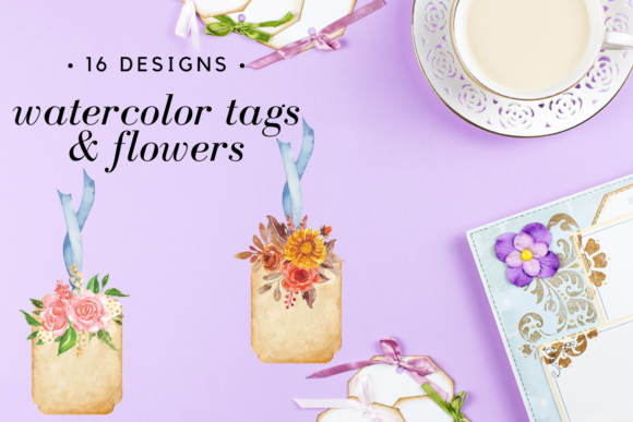 Watercolor Floral Gift Tags Set: Illustrations Review