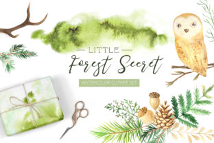 Watercolor Forest Graphic Set
