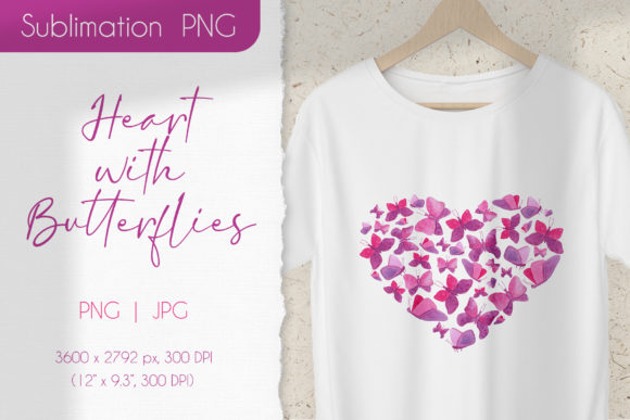 Watercolor Heart with Butterflies: A Soft, Emotional Illustration for Lifestyle Branding