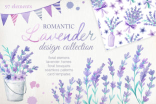 Watercolor Lavender Illustrations: A Soft Touch for Local Branding