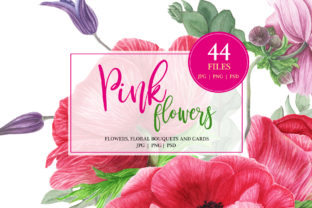 Watercolor Pink Flowers: A Soft, Versatile Illustration for Branding and Print Projects
