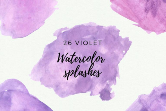 Watercolor Splash Clipart Collection & Illustrations