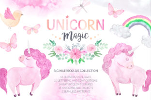 Watercolor Unicorn Illustrations: A Whimsical Touch for Local Business Branding